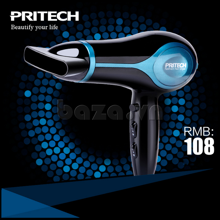 Máy sấy tóc công suất lớn Pritech TC-1730C đam mê