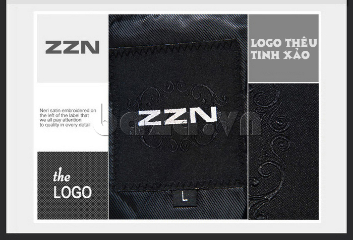 Áo vest nam lông cừu ZZN A334501 thương hiệu