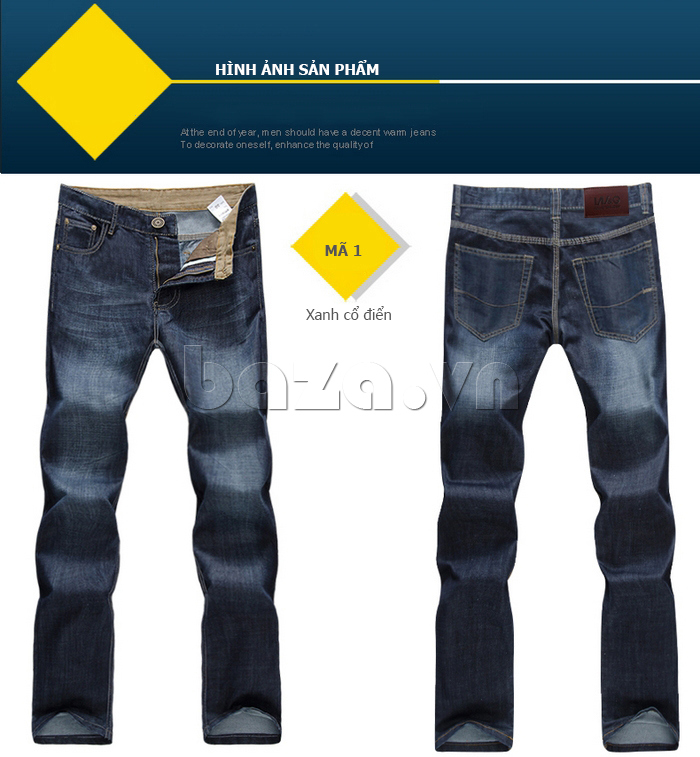 Quần jeans nam cao cấp W&G cá tính 