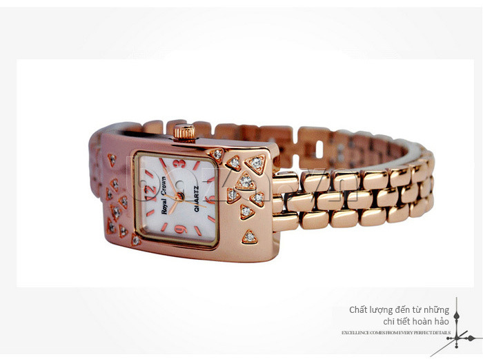 Đồng hồ nữ Royal Crown 3812 gắn đá