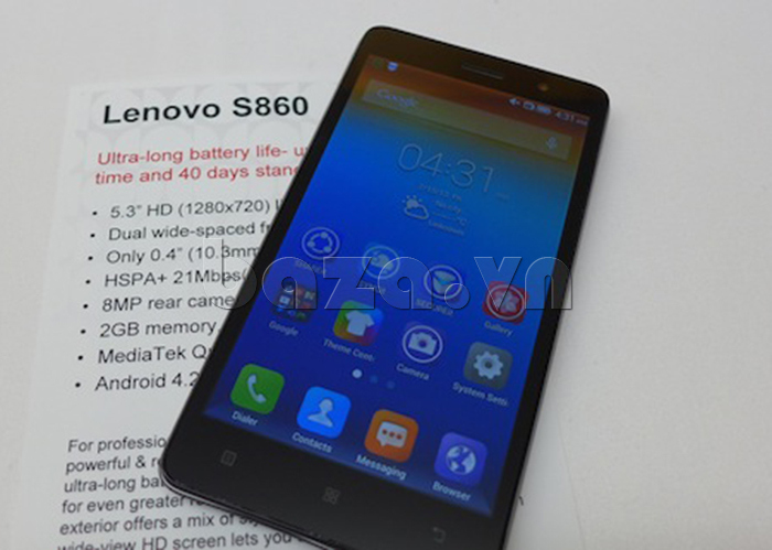 Điện thoại di động pin cực khủng Lenovo S860 Titanium màn hình lớn