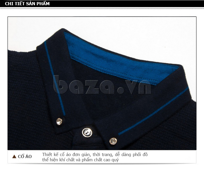 Áo phông nam dáng body Jackoudi JK15C5802 cổ bẻ đơn giản