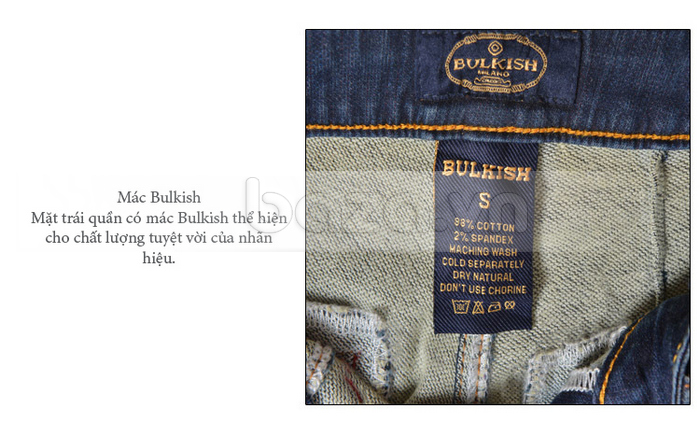 Quần Jeans nữ Bulkish ống bút chì cạp thun hiện đại, cá tính, đẳng cấp thương hiệu