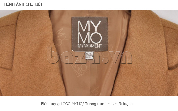 Áo khoác dạ cổ vest  Mymo F708B