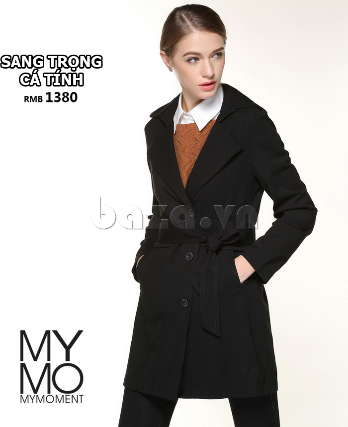 Áo trench coat nữ Mymo F099B
