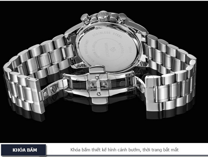 Đồng hồ thời trang nam khóa bấm sáu kim Wishdoit WM1.618.01.00