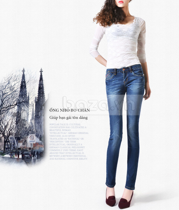 Quần Jeans nữ Bulkish thiết kế hiện đại trẻ trung năng động siêu đẹp