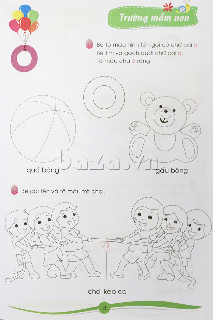 Giúp Bé làm quen với chữ cái (Dành cho mẫu giáo 4 - 5 tuổi) - Baza.vn