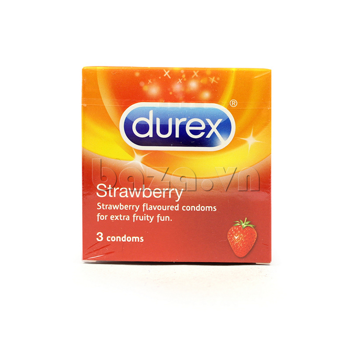 Bao cao su Durex Strawberry - hỗ trợ tình dục độc đáo