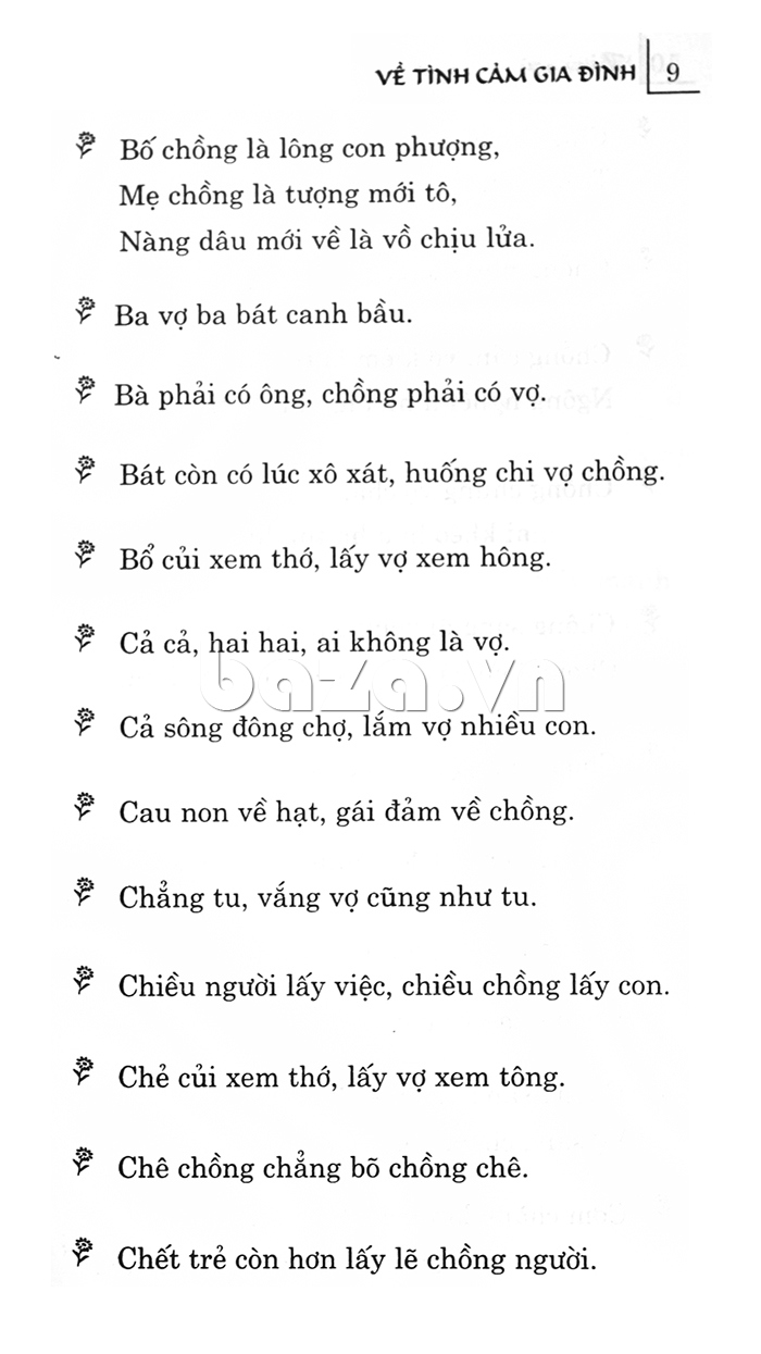 Thành ngữ - Tục ngữ - Ca dao - Dân ca Việt Nam về tình cảm gia đình đạm đà vẻ đẹp của dân tộc 