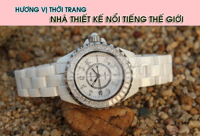 Chiếc đồng hồ nữ Olevs Pha Lê Tuyết được tạo nên từ đôi bàn tay tài hoa của nhà chế tác nổi tiếng thế giới