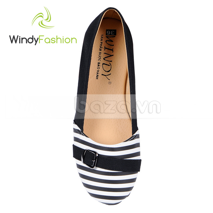 Giày vải nữ Windy thiết kế thời trang với dây đai khóa gài