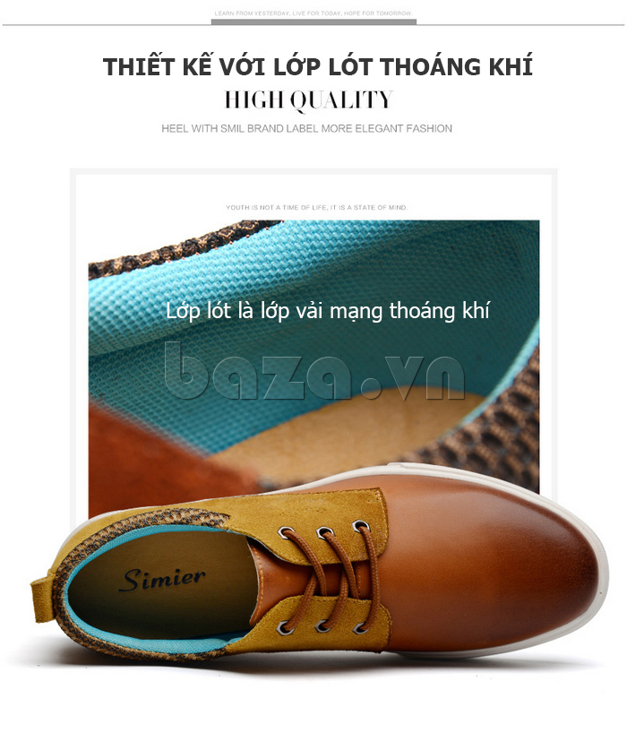 Giày nam Simier 6738 - phong cách Anh Quốc