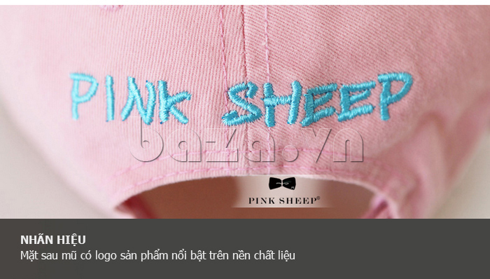 Mua Mũ lưỡi trai thêu chữ Pink Sheep 03M381 tại Baza.vn
