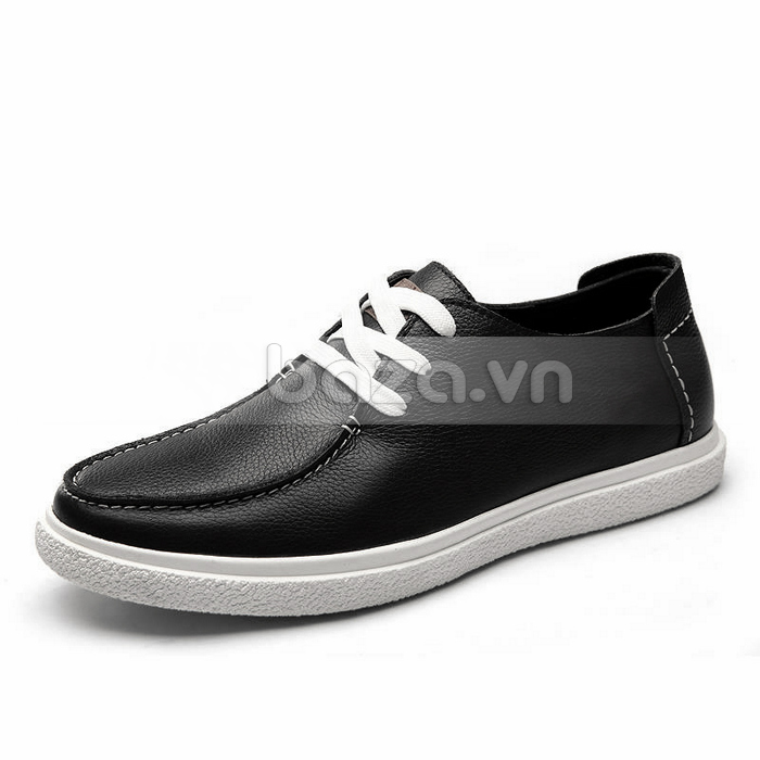 Baza.vn: Giày da nam Simier phong cách Anh Quốc - Đế cao su phẳng