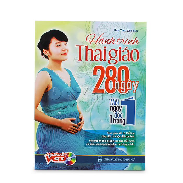 Cuốn sách Hành trình thai giáo 280 ngày, mỗi ngày đọc 1 trang cuốn sách hay