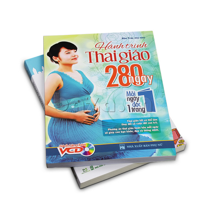 Cuốn sách Hành trình thai giáo 280 ngày, mỗi ngày đọc 1 trang cuốn sách tuyệt vời