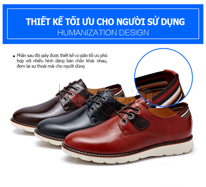 Giày da nam CDD G285 được thiết kế tinh tế, dễ sử dụng cho người dùng