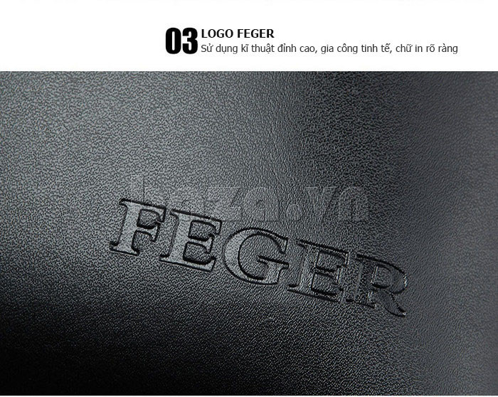 Túi da nam Feger 633-1 khóa gài túi vip