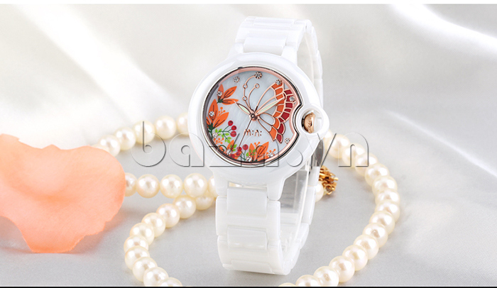 Đồng hồ nữ Mini MN1099 cánh bướm mùa xuân phụ kiện đồng hồ cao cấp phong cách Hàn Quốc trang nhã 