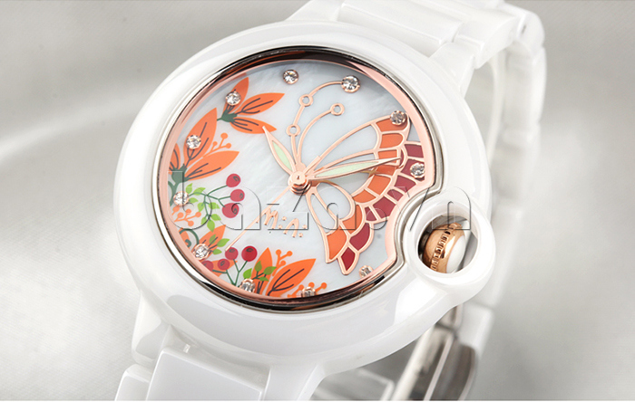 Đồng hồ nữ Mini MN1099 cánh bướm mùa xuân chất lượng cao cấp 