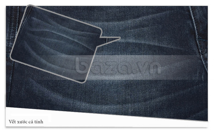 Quần Jeans nam Lehondies ống đứng được tạo vết xước cá tính