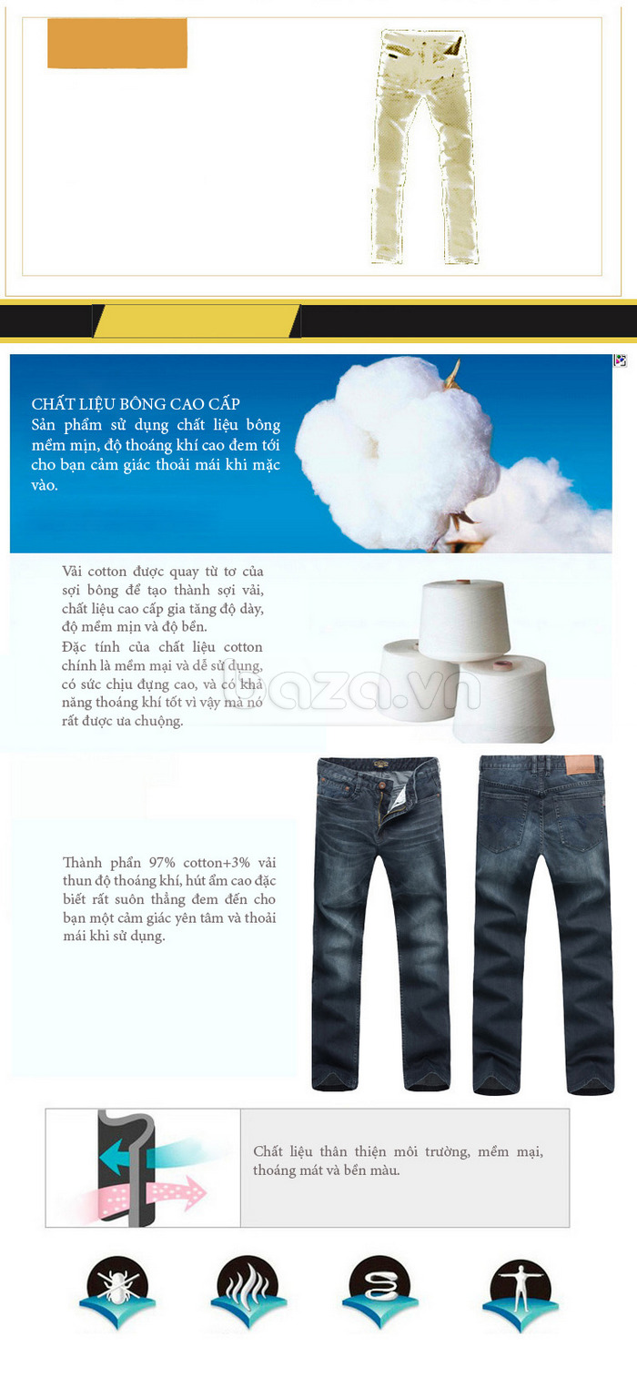 Bản vẽ thiết kế Quần Jeans nam Lehondies ống đứng