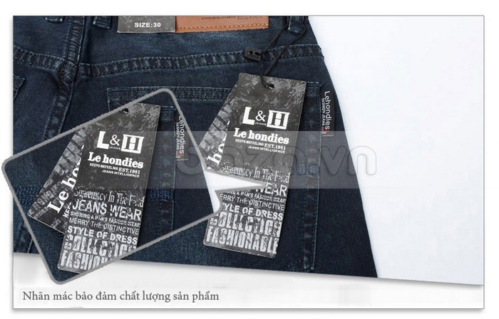 Quần Jeans nam Lehondies ống đứng - Thời trang chính hãng