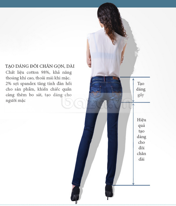 Quần Jeans nữ Bulkish mốt 2014 tạo dáng đôi chân thon dài mảnh mai