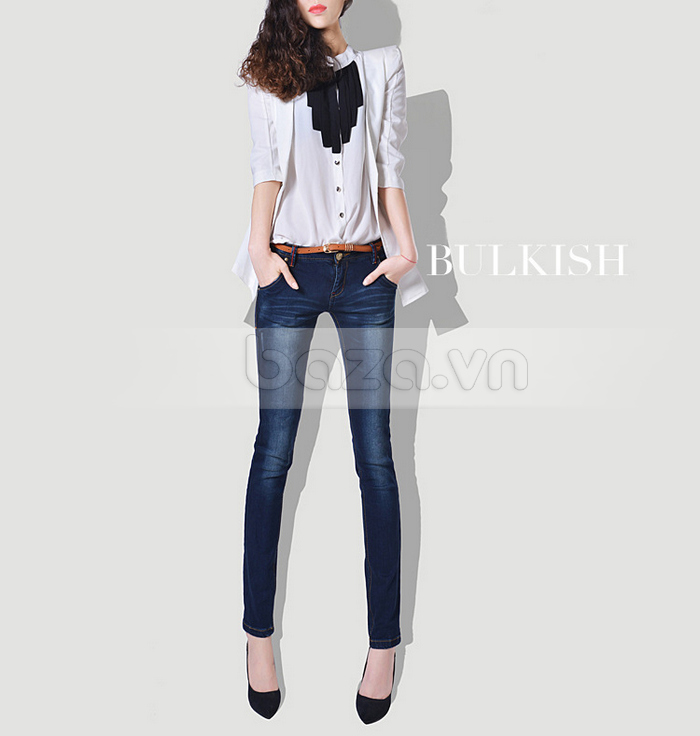 Quần Jeans nữ Bulkish mốt 2014 tạo dáng đôi chân thon dài đẹp xinh