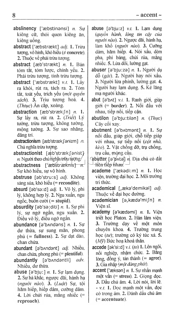Từ điển Anh - Việt 100.000 từ - sách ngoại ngữ nên đọc