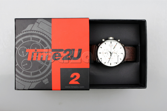 Đồng hồ nam thời trang Time2U hộp đựng đẹp mắt