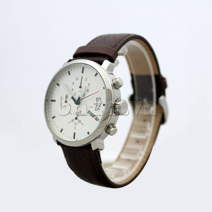 Đồng hồ nam thời trang Time2U thiết kế nút đẹp mắt