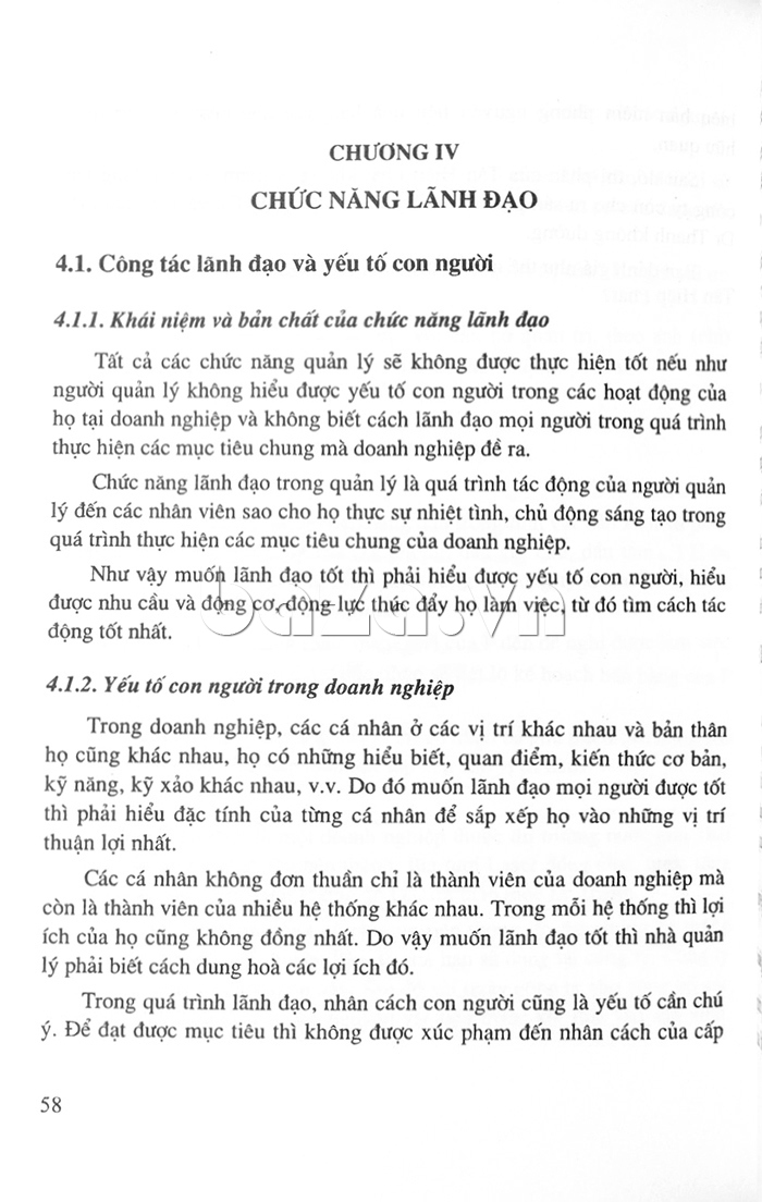 Chức năng lãnh đạo của con người trong Quản trị học đại cương