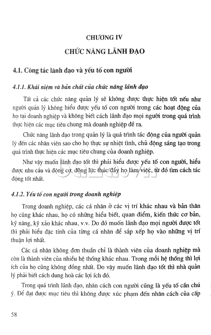 Phân tích về chức năng lãnh đạo trong Quản trị học đại cương