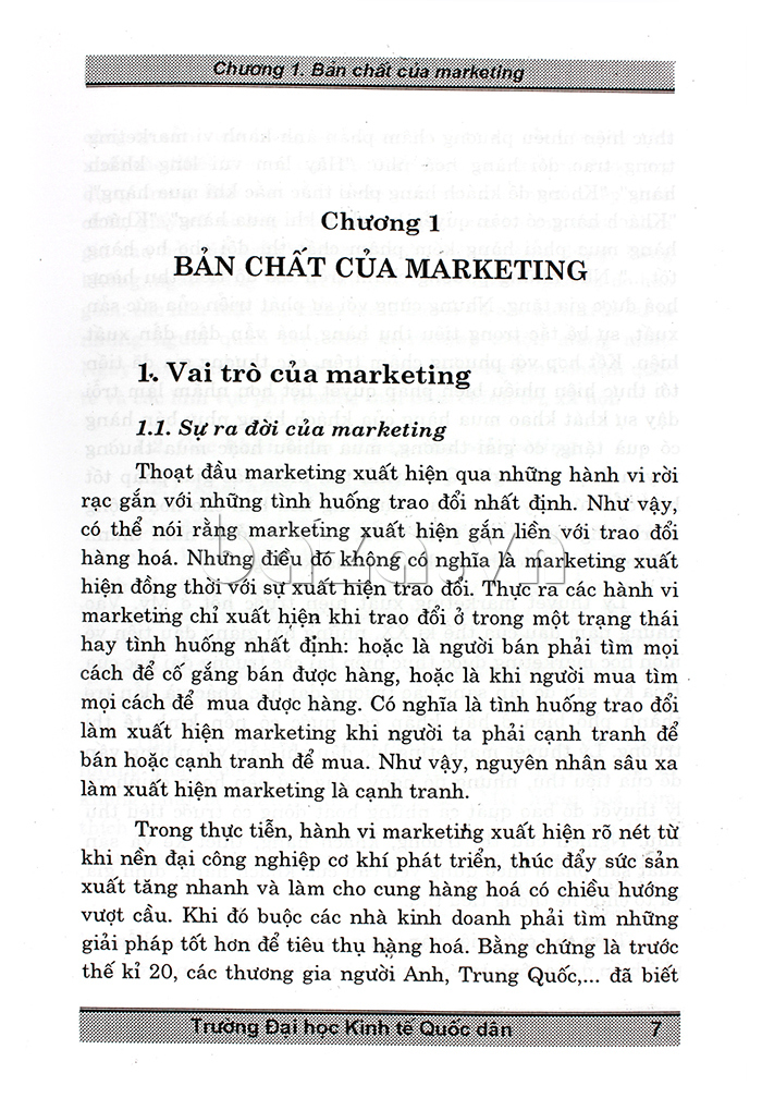chương 1 Giáo trình Marketing căn bản