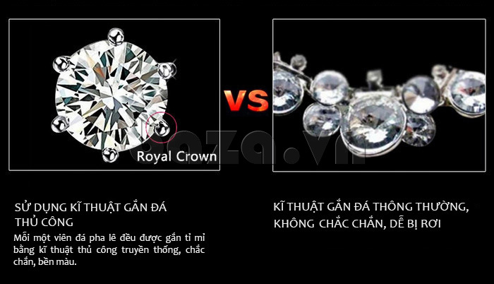 Phân biệt Đồng hồ nữ Royal Crown vs đồng hồ giả b