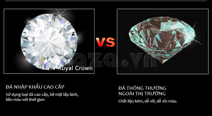 Phân biệt Đồng hồ nữ Royal Crown vs đồng hồ giả c