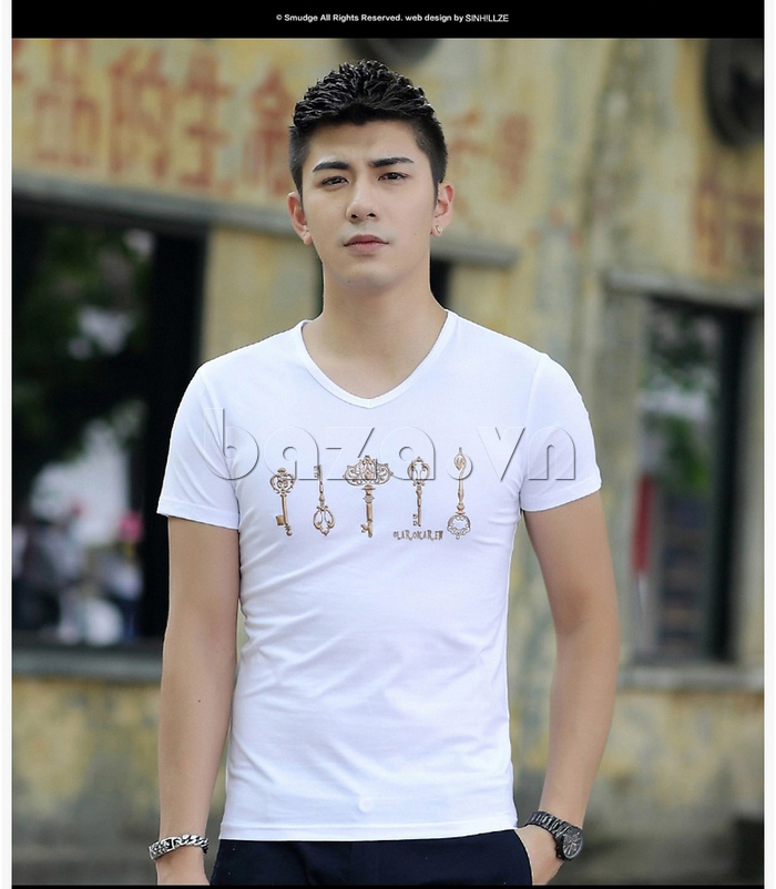 Áo T-Shirt nam  Sinhillze 206 kiểu dáng Hàn quốc