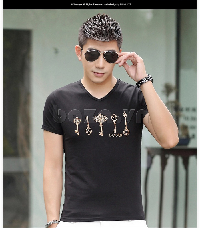 Áo T-Shirt nam  Sinhillze 206 màu đen