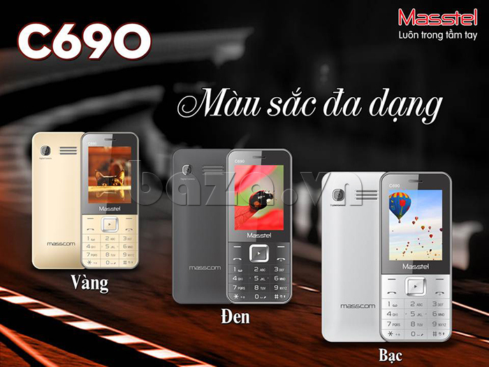 điện thoại di động Masstel C690  nhiều màu sắc đa dạng