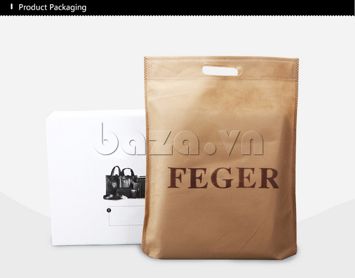 Túi da nam Feger 036-3  túi thật hiện đại
