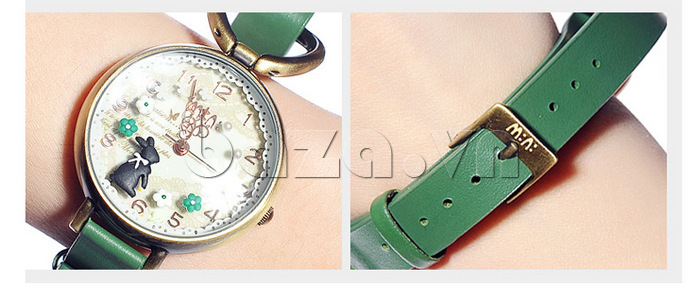 Đồng hồ nữ Mini MN926 một dây phần da thật mềm mịn , sáng màu 