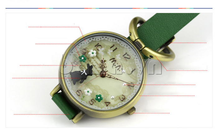 Đồng hồ nữ Mini MN926 một dây họa tiết ngộ nghĩnh 