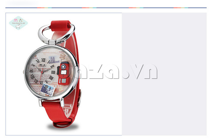 Đồng hồ nữ Mini MN926 một dây màu đỏ đẹp mắt