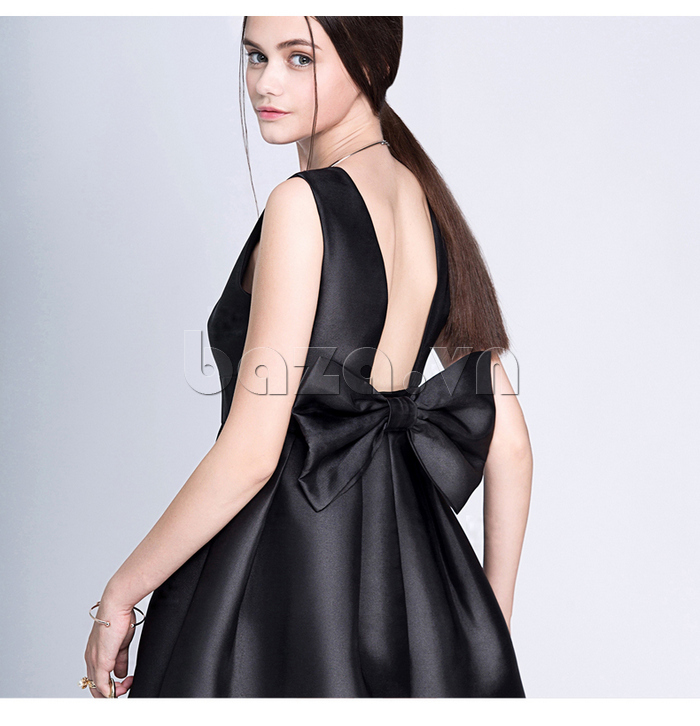Váy đầm nữ hở lưng Eshlley CD0109 màu đen xu hướng