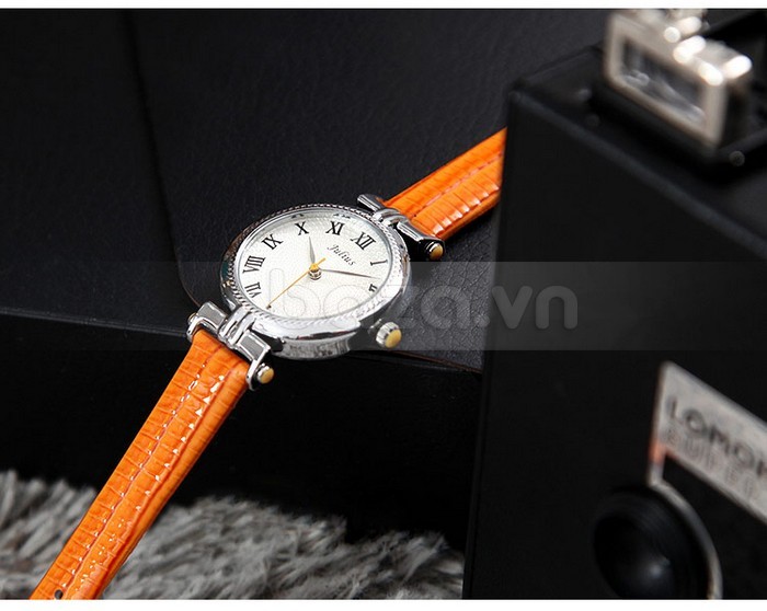  Đồng hồ nữ Julius JA623 dây da màu cam thời trang
