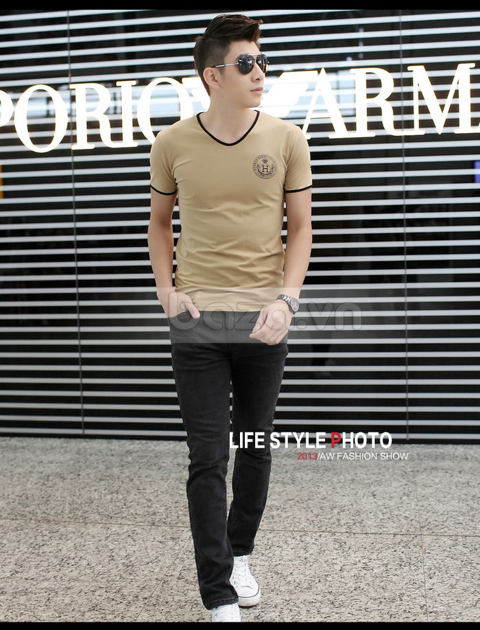Áo T-Shirt nam tay ngắn body, kiểu dáng Hàn Quốc màu sắc phù hợp, kiểu dáng phong phú 