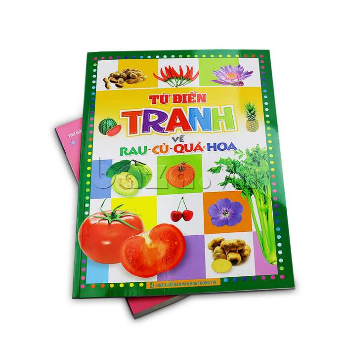 Sách cho bé Từ điển tranh về rau - củ - quả - hoa