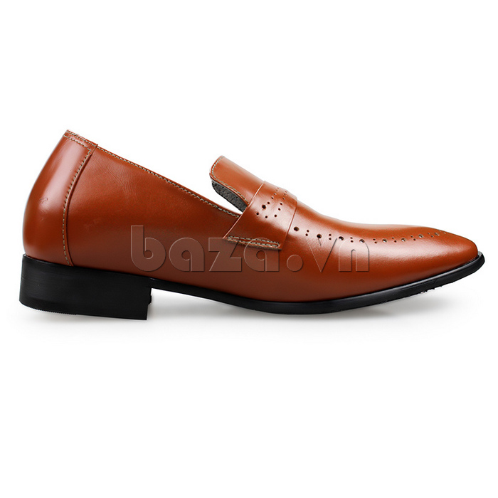 Giày nam cao Max Dovin AG149 kiểu dáng giày lười, mặt đục lỗ phong cách mới 